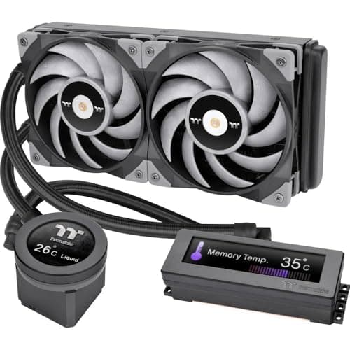 Thermaltake Floe RC Ultra 240 | 240‑mm AIO CPU‑ & RAM‑Wasserkühlung | 2,1″ LCD‑Display | GIF‑Unterstützung | TT RGB Plus 2.0 | Zwei 120‑mm ARGB PWM‑Lüfter Bild 3