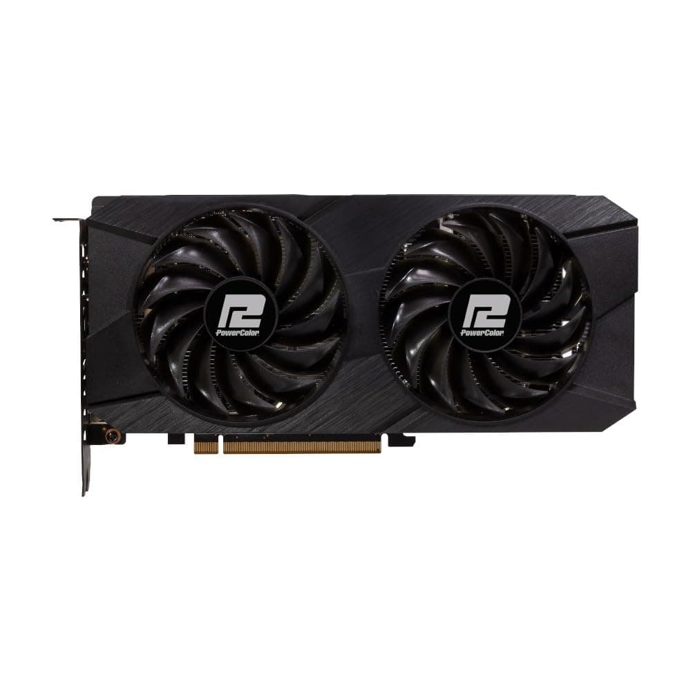 PowerColor AMD Radeon RX 7600 mit Dual Fan Fighter Grafikkarte [RX7600 8G-F/V2]