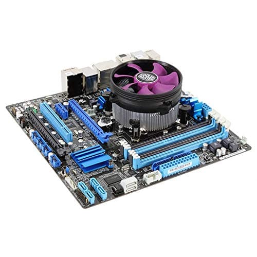 Cooler Master X Dream i117 CPU-Kühler für LGA 1200 Sockels - Low-Profile Kühlsystem mit 60.4 mm und kreuzförmigem Design, geräuscharmer 95mm Lüfter (19 dBA, 1800 U/min), Push-Pin-Clip-Installation Bild 2