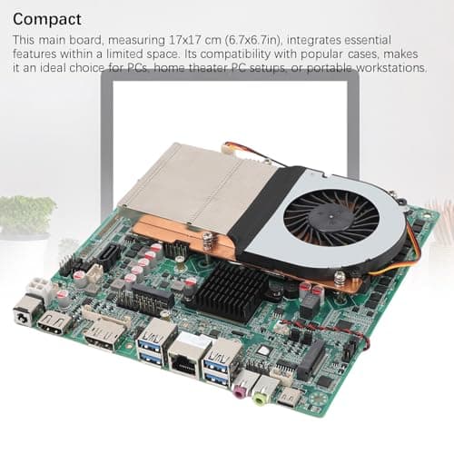 Elprico ITX-Motherboard, LGA1700-Industrie-Mainboard mit Zwei DDR4-Steckplätzen, Integrierter Kupferkühler für Small-Form-Factor-Builds Bild 8