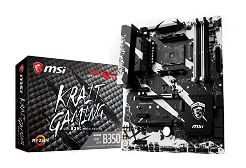 MSI B350 KRAIT GAMING, Sockel AM4, DDR4, HDMI,DVI 1x M.2 & 10x USB 3.1(2x Gen2 & 8x Gen1), 1x USB-C ATX Mainboard