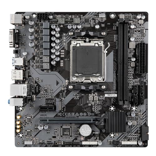 GIGABYTE B650M S2H Mainboard - AMD Ryzen 9000er-Serie, 5+2+2 Phasen VRM, bis zu 6400 MHz DDR5 (OC), 1xPCIe 4.0 M.2, GbE LAN, USB 3.2 Gen 1 Bild 5