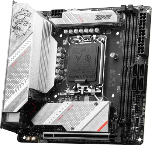 MSI MPG B760I Edge WiFi-Gaming-Motherboard (unterstützt Intel Prozessoren der 12. / 13. Generation, LGA 1700, DDR5, PCIe 5.0, M.2, 2,5 Gbit/s LAN, USB 3.2 Gen2, Wi-Fi 6E, Mini-ITX) Bild 6