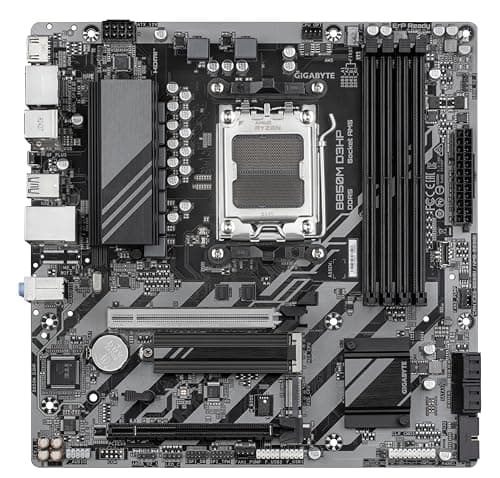 GIGABYTE B850M D3HP Motherboard - AMD Ryzen 9000 Series CPUs, 5+2+2 Phasen Digital VRM, bis zu 8200MHz DDR5 (OC), 1xPCIe 5.0 + 1xPCIe 4.0 M.2, GbE LAN, USB 3.2 Gen 2 Bild 4