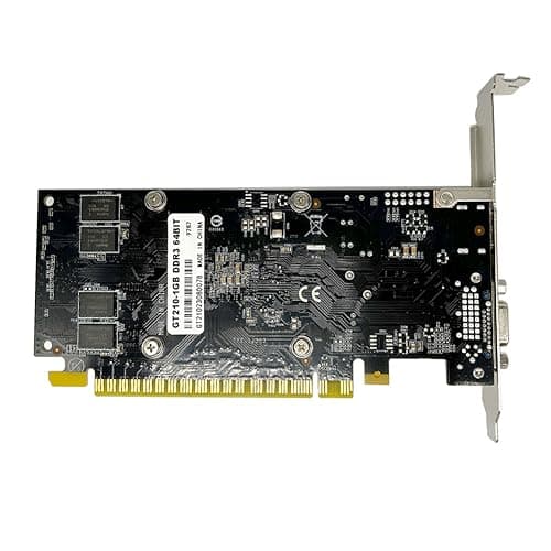 QTHREE Geforce GT 210 1G D3 64-bit Grafikkarte, 1x HDMI, 1x VGA, Low Profile Grafikkarten, Desktop-Grafikkarte für PC, PCI Express x16, DirectX 11 2 Schnittstellen Bild 6