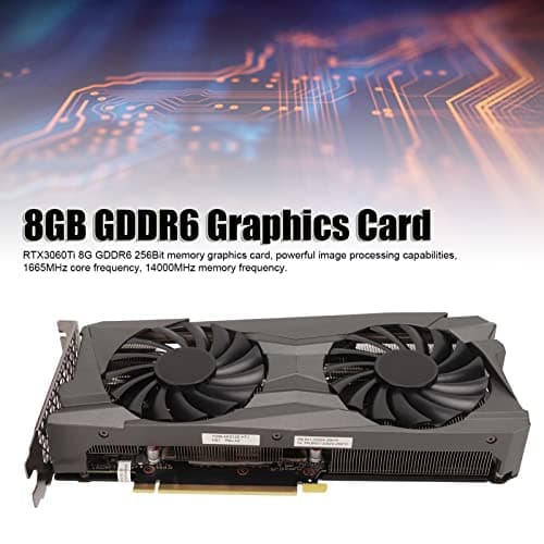 RTX 3060 Ti V2 OC Edition Gaming-Grafikkarte, 8 GB GDDR6, 1665 MHz Kernfrequenz, 7680 X 4320 Auflösung, HDR-Unterstützung, Gute Wärmeableitung Bild 4