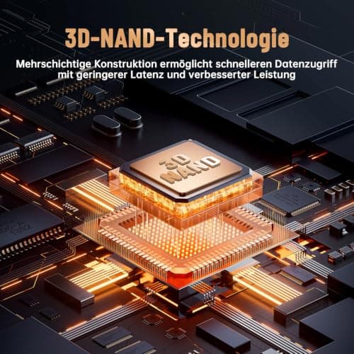 512GB NVMe M.2 2230 SSD Bis zu 5200MB/s Lesen & 4000MB/s Schreiben PCIe Gen4x4 Interne Festplatte 3D NAND Kompaktes Hochgesch windigkeits Speicher für Laptops, Mini-PCs Bild 7