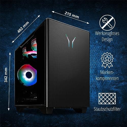 ERAZER Bandit P20 Gaming PC (Intel Core Ultra 7 265F, 32GB DDR5 RAM, GeForce RTX 5060 Ti 16GB GDDR7, 1TB SSD, Windows 11 Home) Bild 6