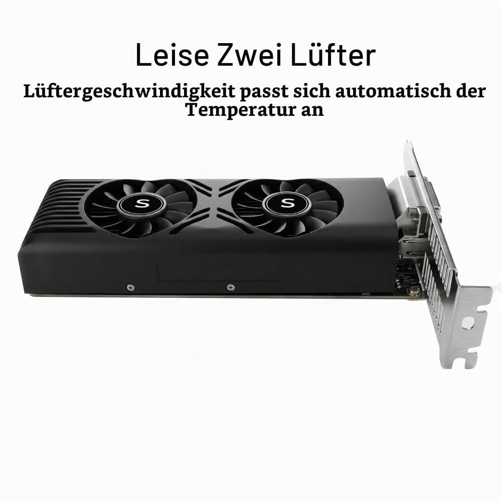 GTX 1050 Ti Grafikkarte für PC, 4GB GDDR5 128-bit, HDMI DisplayPort DVI-D, Computer GPU, Gaming Grafikkarte, PCI Express x16, DirectX 12 Bild 5