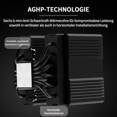Thermalright TR Peerless Assassin 120 VISION MAX ARGB Black CPU-Luftkühler, Dual-Tower Kühler 2150 U/min, 5 Zoll IPS Display (480x854 Auflösung), PC-Kühler für Intel LGA1851/1700/115X und AMD AM4/AM5 Schwarz-PA120 VISION MAX ARGB BLACK- Bild 8