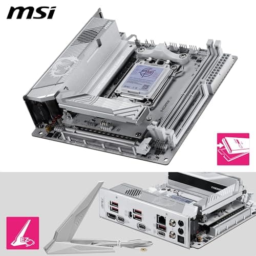 MSI MPG X870I Edge TI EVO WiFi Mainboard, ATX - Unterstützt AMD Ryzen 9000/8000 / 7000 Prozessoren, AM5-110A SPS VRM, DDR5 Memory Boost 8200+MT/s (OC), PCIe 5.0 x16, M.2 Gen5, Wi-Fi 7, 5G LAN Bild 6