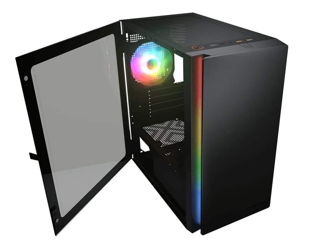 COUGAR Purity RGB Reines und Elegantes ARGB Mini Tower Gehäuse – Schwarz (Schwarz) Bild 5