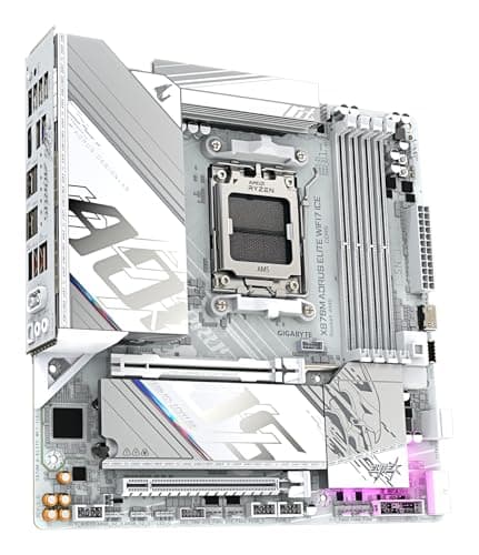 GIGABYTE X870M AORUS Elite WIFI7 Ice Mainboard – Unterstützt AMD Ryzen 9000 CPUs, digitales 14+2+2-Phasen-VRM, bis zu 8200 Hz DDR5 (O.C), 1× PCIe 5.0 + 1× PCIe 4.0, Wi-Fi 7, 2.5-GbE-LAN, USB 4 Bild 8