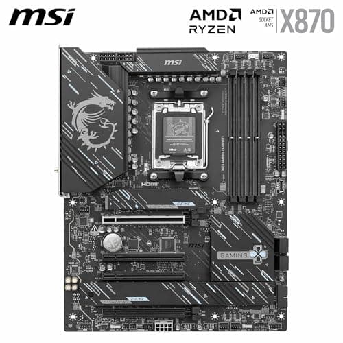 MSI X870 Gaming Plus WiFi Mainboard, ATX - Unterstützt AMD Ryzen 9000/8000/7000 Prozessoren, AM5-14+2+1 Duet Rail System, DDR5 8200+MT/s (OC), PCIe 5.0 x16 & 4.0 x16, M.2 Gen5, Wi-Fi 7, 5G LAN Bild 4
