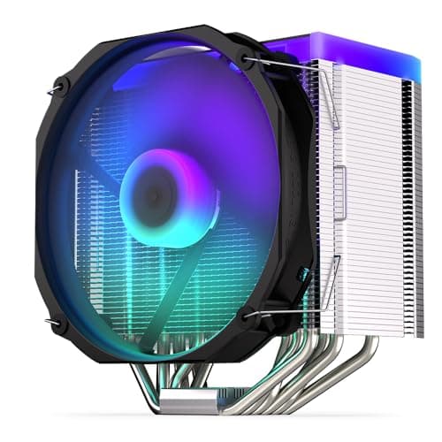 ENDORFY Fortis 5 ARGB CPU Kühler 140 mm PWM, leistungsstarker Prozessorkühler, leiser Tower Kühler, 6 Heatpipes, ARGB LED + Controller, AM5 AM4 LGA1700, 220W TDP Bild 2
