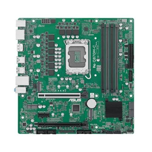 ASUS PRO Q870M-C-CSM Business Mainboard Sockel Intel LGA 1851 (Micro-ATX, Intel VPro, DDR5 Speicher, PCIe 5.0, Q-LED Core, ASUS Control Center Express, SafeSlot)