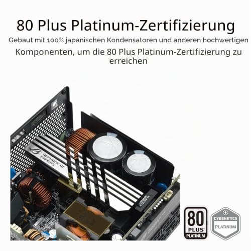 ASUS ROG Loki SFX-L 750W Platinum vollmodulares Gaming Netzteil (Vollmodulares Netzteil, 120mm PWM ARGB Lüfter, Aura Sync, Cybenetics Platinum Zertifizierung, ATX 3.1, PCIE 5.1, 12V-2x6 Connector) Bild 5