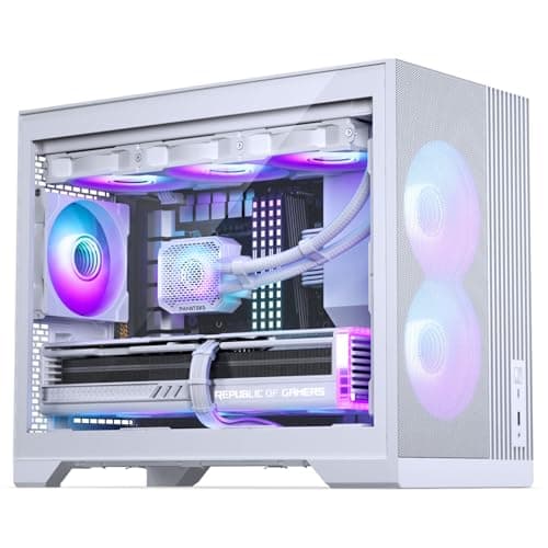 Phanteks XT M3 Mini-Tower PC-Gehäuse Weiß – Kompaktes Micro-ATX Case mit Tempered Glass, Unterstützung für 360-mm-Radiator & 430-mm-Grafikkarten – Ohne Lüfter Bild 4