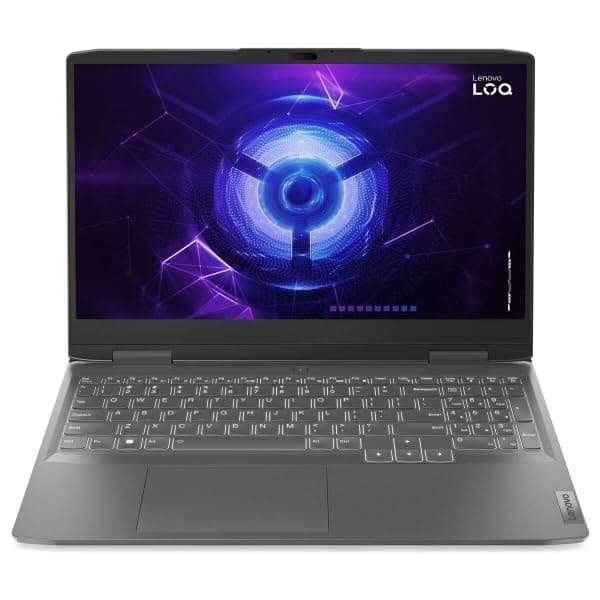 Lenovo LOQ Gen 8 Gaming-Laptop, 39,6 cm (15,6 Zoll), FullHD (Intel Core i5-12450H, 16 GB RAM, 512 GB SSD, NVIDIA GeForce RTX 4050, 6 GB, ohne Betriebssystem), Grau, spanische QWERTY-Tastatur RTX4050-6GB Intel Core i5-12450H 39,6 cm (15,6 Zoll), spanische Tastatur