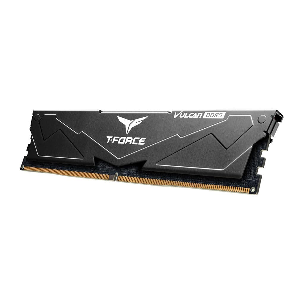 T-FORCE Vulcan DDR5 Desktop-Gaming-Speicher, 32 GB (2 x 16 GB), 6000 MHz, CL30, Intel XMP 3.0 & AMD EXPO zertifiziert, One-Click-Übertaktung, PMIC-Kühlung, On-Die-ECC (schwarz) Bild 7