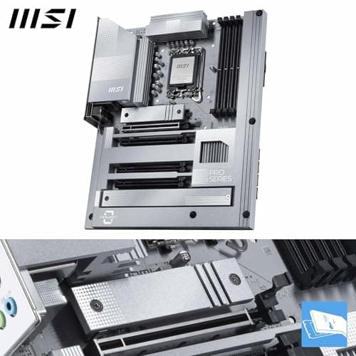 MSI PRO Z890-S WiFi PZ Mainboard, Back-Connect ATX – Unterstützt Intel Core Ultra Prozessoren (Series 2), LGA 1851 – DDR5 Memory Boost (8600+ MT/s OC), PCIe 5.0 x16, M.2 Gen5, Wi-Fi 7, 2,5G LAN Bild 5