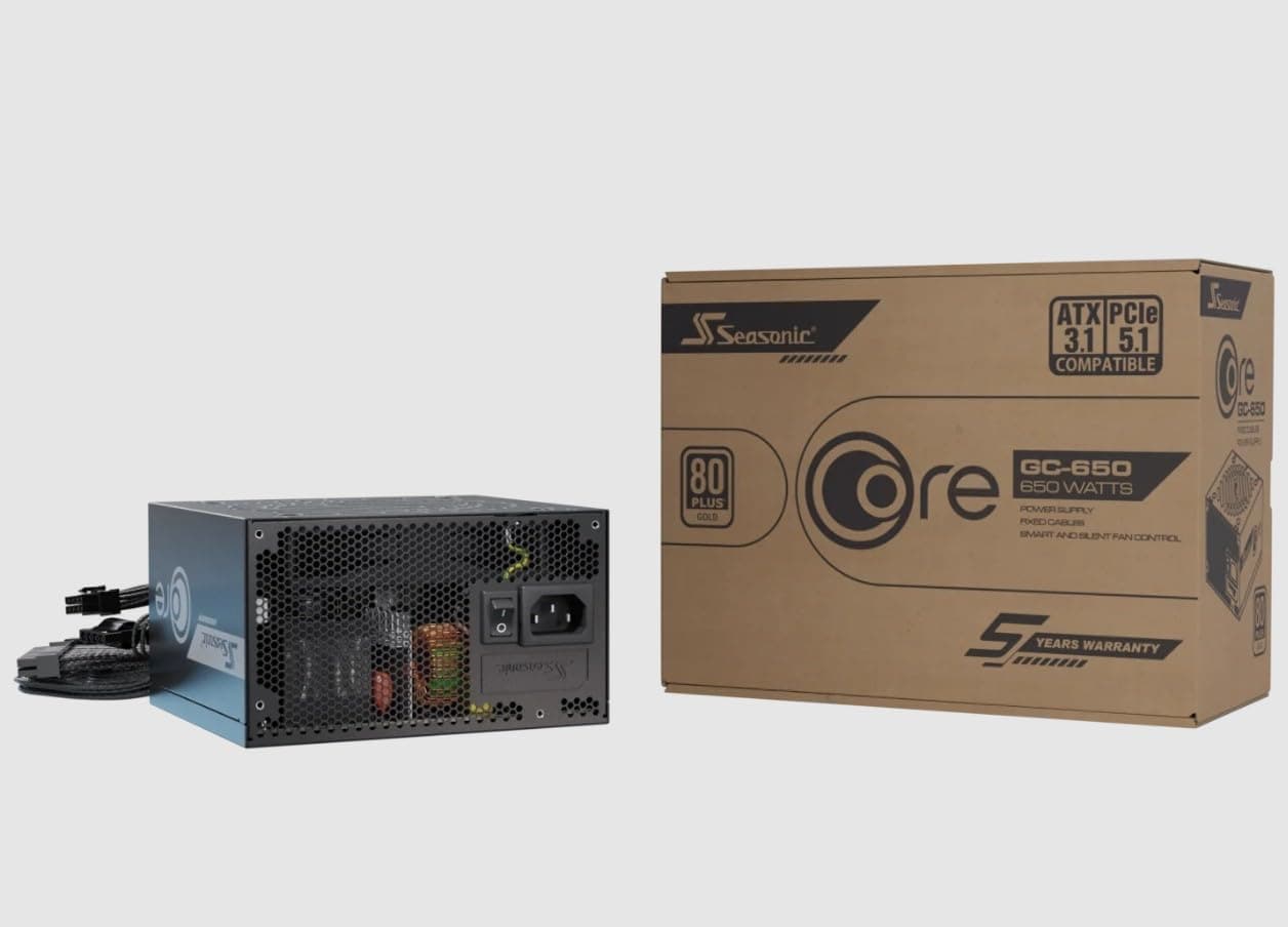 Seasonic Netzteil 650W Core GC-650 ATX3 (80+Gold)