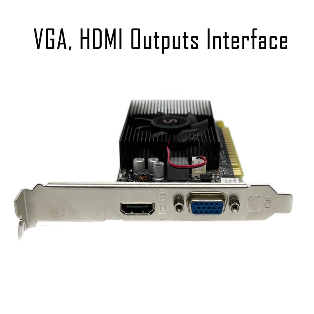 Geforce GT 610 Grafikkarte, 2GB DDR3 64-bit, VGA HDMI, Low Profile grafikkarte, PCI Express x16, DirectX 11 Bild 7