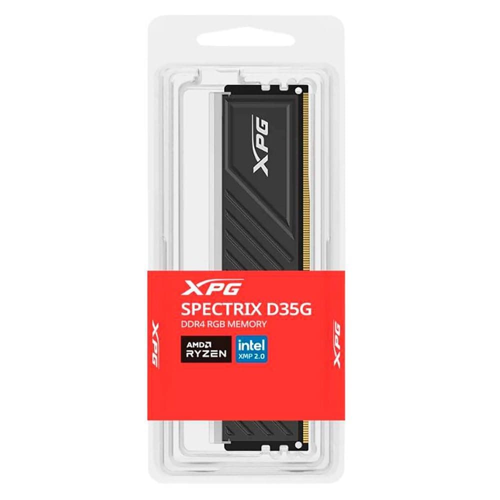ADATA DDR4 16GB 3600-18 XPG D35 RGB BK Single Tray Black Bild 7