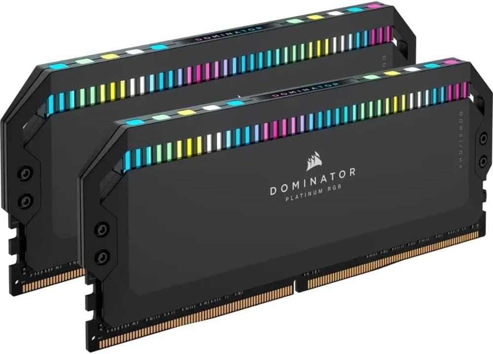 CORSAIR Dominator Platinum RGB DDR5 RAM 64GB (2x32GB) Bis zu 6400MHz CL32-40-40-84 1.40V Intel XMP 3.0 Desktop-Arbeitsspeicher – Schwarz (CMT64GX5M2B6400C32) Bild 3