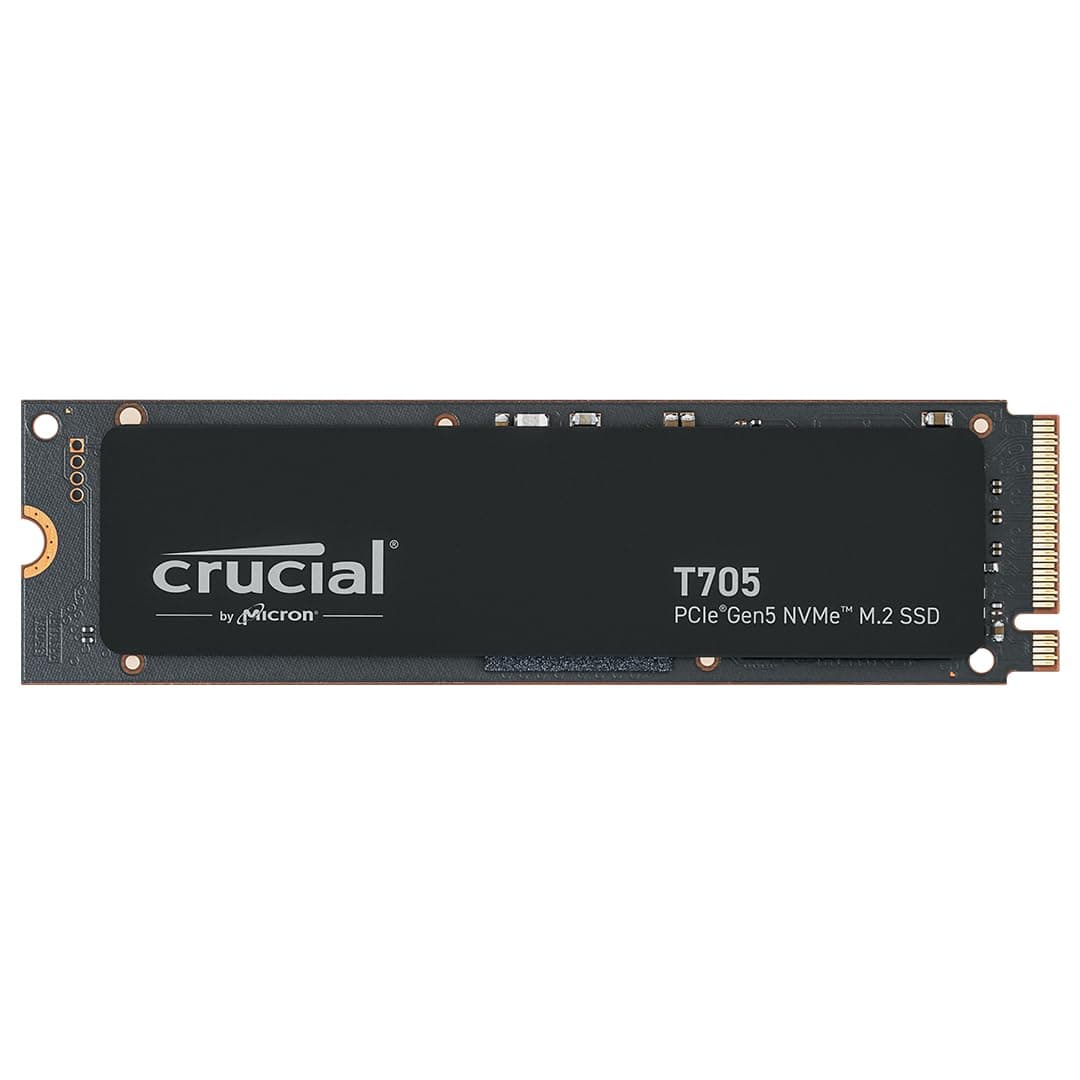 Crucial T705 1TB SSD PCIe Gen5 NVMe M.2, bis zu 13.600MB/s, Microsoft DirectStorage, PCIe 4.0 abwärtskompatibel, Interne Solid State Drive - CT1000T705SSD3 Bild 2