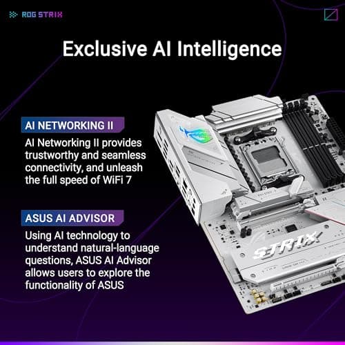 ASUS ROG Strix B850-A Gaming WiFi Mainboard Sockel AMD AM5 (AMD B850, ATX, DDR5 Speicher, PCIe 5.0, WiFi 7, 3X PCIe 4.0 M.2, Aura Sync) Bild 5