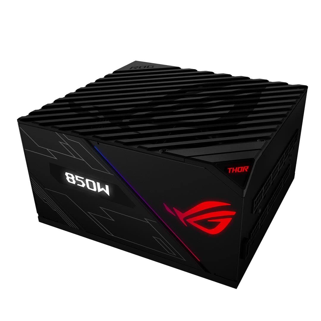 ASUS ROG Thor-850P Platinum Netzteil (Aura Sync, OLED Display, 0dB-Kühlung) Bild 2