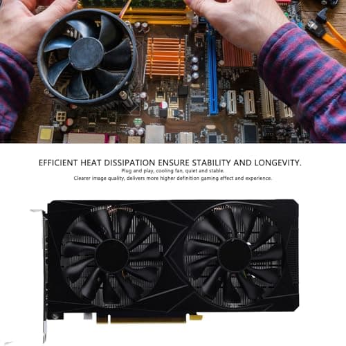 Sxhlseller Gaming Grafikkarte, 6 GB GDDR6, Diskrete Grafikkarte mit 192 Bit Dual Lüfter für 1080p 2K AAA Gaming, Unterstützt PCIe 3.0 X16 RTX 3060 Bild 4
