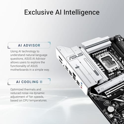 ASUS Prime Z890-P Gaming Mainboard Sockel Intel LGA1851 (ATX, DDR5, PCIe 5.0, 4X M.2, DisplayPort, HDMI, Advanced AI, Aura Sync, PCIe Slot Q-Release) P Prime Z890 Bild 4