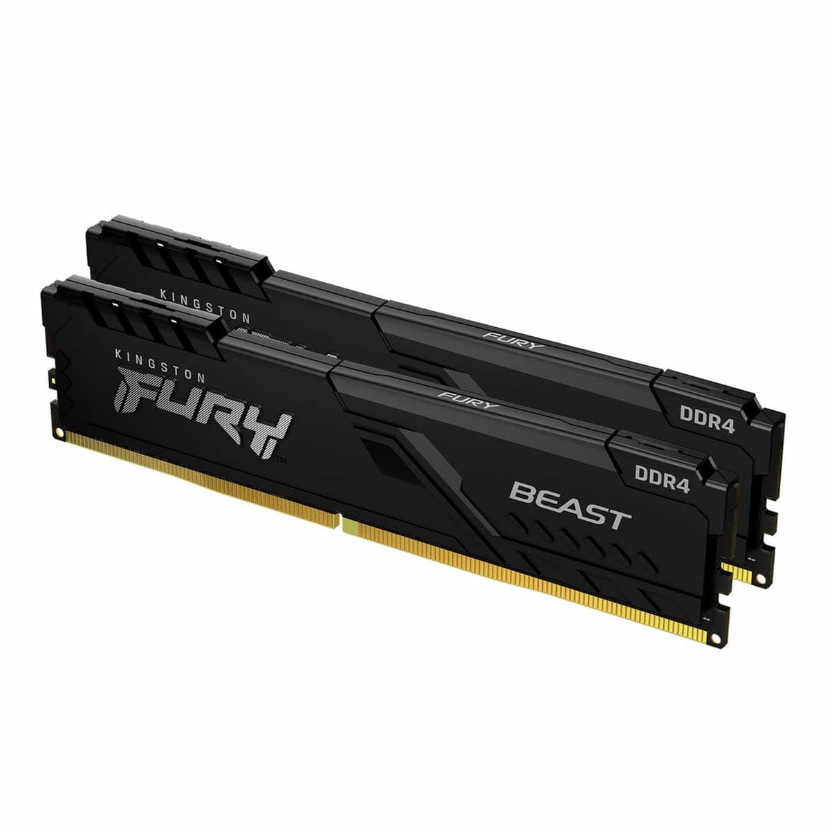 Kingston FURY Beast 32GB (2x16GB) 3200MHz DDR4 CL16 Desktop Speicher Kit mit 2 KF432C16BB1K2/32 32GB Kit da 2 (16Gbit) 3200MHz 16Gbit