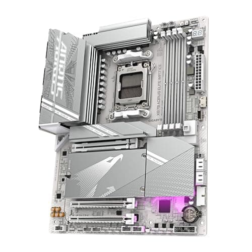 GIGABYTE X870 A Elite WIFI7 Ice-Mainboard - Unterstützt AMD Ryzen 9000 CPUs, digitales 16+2+2 Phasen VRM, bis zu 8000MHz DDR5 (OC), 3xPCIe 5.0, Wi-Fi 7, 2.5GbE LAN, USB 4 Bild 8