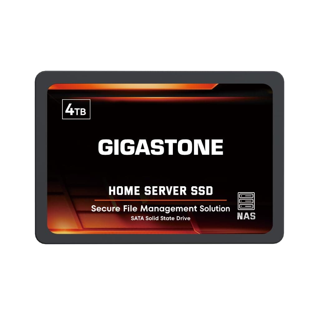 Gigastone Home NAS SSD 4TB 24/7 Dauerhaft TLC Hohe Dauerhaltbarkeit Persönlicher Server Cloud Datenspeicher RAID 3D NAND 2,5 Zoll SATA III Interne Solid State Festplatten Bild 2
