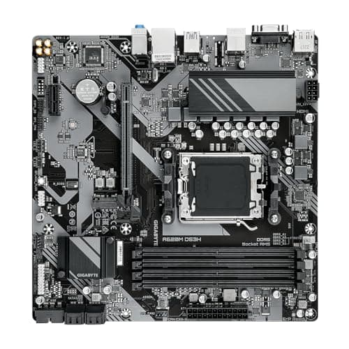 GIGABYTE A620M DS3H Motherboard - Unterstützt AMD Ryzen 8000 CPUs, 5+2+2 Phasen Digital VRM, bis zu 7600MHz DDR5 (OC), 1xPCIe 4.0 M.2, GbE LAN, USB 3.2 Gen 1 Bild 8