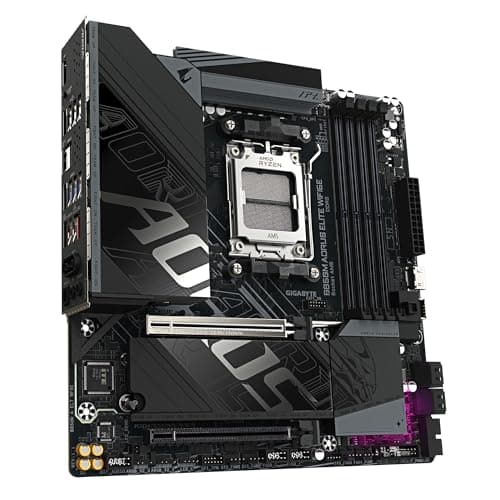 GIGABYTE B850M AORUS Elite WIFI6E Mainboard – AMD Ryzen 9000 Serie Prozessoren, digitales 12+2+2 Phasen VRM, bis zu 8200 MHz DDR5 (O.C.), 1x PCIe 5.0 + 1x PCIe 4.0 M.2, Wi-Fi 6E, 2.5 GbE LAN Bild 8