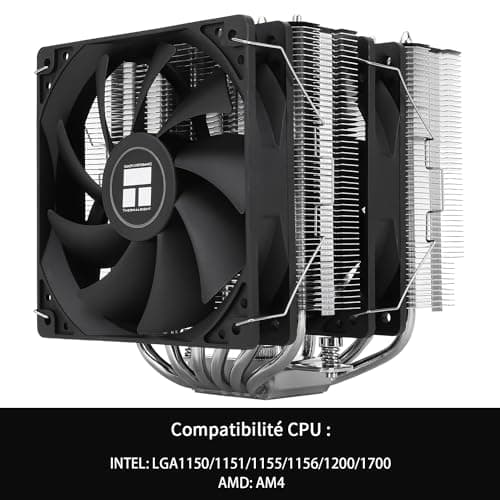 Thermalright Peerless Assassin 120 SE CPU Luftkühler, 6 Heat Pipes CPU Kühler, Dual 120mm PWM Lüfter,Aluminium Kühlkörper Abdeckung,AGHP Technologie, für AM4/AM5/Intel LGA1851/1700/1150/1151/1200 PA120 SE Bild 8