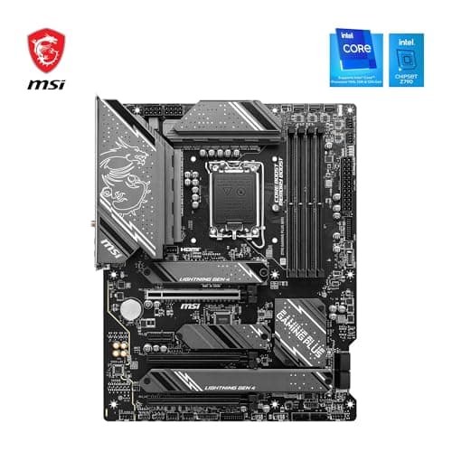 MSI Z790 Gaming Plus WiFi Mainboard, ATX - Unterstützt Intel Core Prozessoren der 12., 13. und 14. Gen, LGA 1700 - DDR5 Memory Boost 7200+MHz/OC, 1 x PCIe 5.0 x16, 4 x M.2 Gen4, 2.5G LAN, Wi-Fi 6E Bild 4