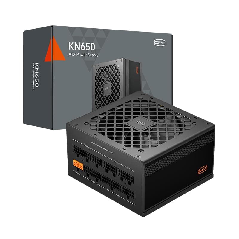 CPS Netzteil Vollmodular, 650W ATX 3.1, 80 Plus Gold Zertifiziert, PCIe 5.1 12V-2×6, japanische Kondensatoren, Ultra-Flexible Kabel, 5 Jahre Garantie (KN650)