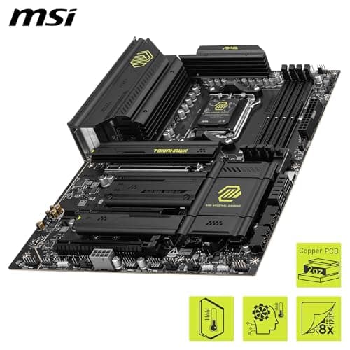 MSI MAG X870 Tomahawk WiFi Mainboard, ATX - Unterstützt AMD Ryzen 9000/8000/7000 Prozessoren, AM5-80A SPS VR M, DDR5 Memory Boost 8400+MT/s (OC), PCIe 5.0 x16 & 4.0 x16, M.2 Gen5, Wi-Fi 7, 5G LAN Bild 8
