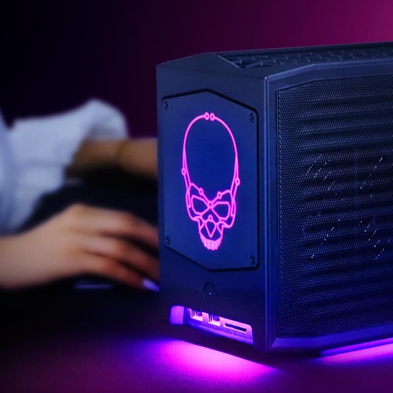 NUC 11 Extreme NUC11BTMi9 Mini-PC mit Intel Core i9-11900 KB, Intel UHD-Grafik, Dual Thunderbolt 4, 2,5G LAN, WiFi 6E, 8L Kompaktes Design für Gaming und Content-Erstellung (Barebone) NUC11BTMi9 Barebone System Bild 2