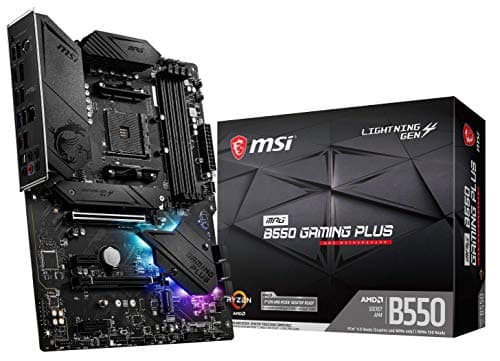 MSI MPG B550 Gaming Plus V1 Gaming Mainboard (AMD Ryzen 5000, AM4, DDR4, PCIe 4.0, SATA 6Gb/s, M.2, USB 3.2 Gen 2, HDMI/DP, ATX) Bild 2