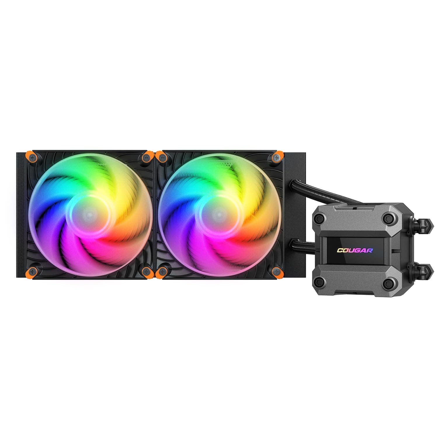 Cougar Gaming – Flüssigkühler – Posidon ULTRA360 – AIO CPU 360 mm mit 3 ARGB-Lüftern, Hochleistungspumpe, kompatibel mit Intel & AMD, leise und effizient (ULTRA 240) Bild 2
