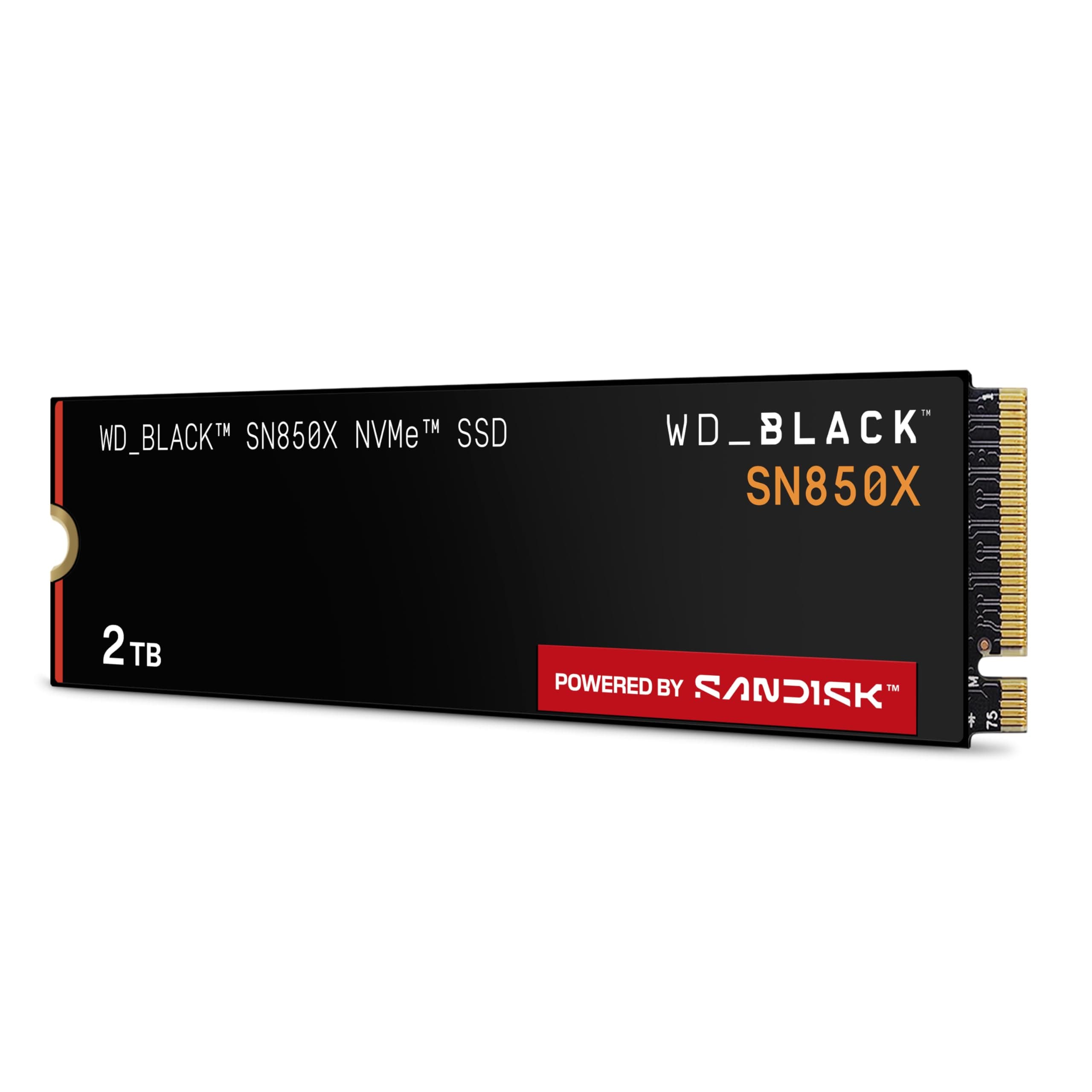 WD_BLACK SN850X NVMe SSD 2 TB interne SSD (Gaming Speicher, PCIe Gen4-Technologie, Lesen 7.300 MB/s, Schreiben 6.600 MB/s) Schwarz Bild 4