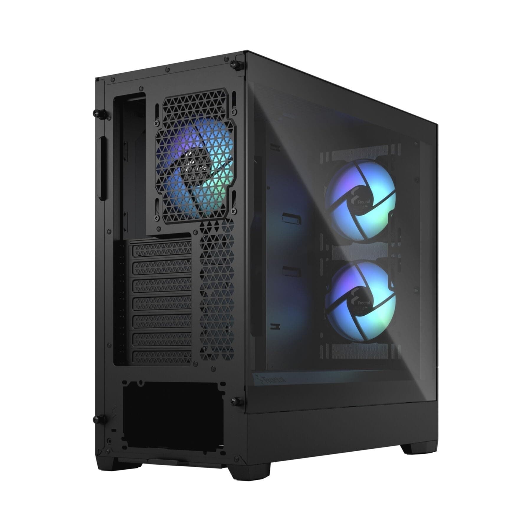 Fractal Design Pop Air RGB Black – ATX-Mid-Tower-PC-Gehäuse, Frontblende aus Waben-Mesh, gehärtetes Glas, 3 × 120-mm-RGB-Lüfter, hoher Luftdurchsatz, mATX/Mini-ITX Bild 7