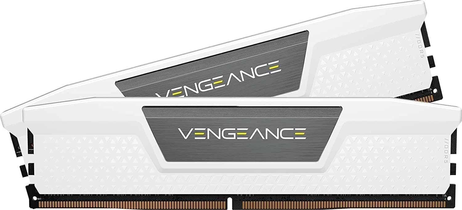 CORSAIR VENGEANCE DDR5 RAM 64GB (2x32GB) Bis zu 5600MHz CL40 Intel XMP 3.0 Desktop-Arbeitsspeicher – Weiß (CMK64GX5M2B5600C40W) Bild 2