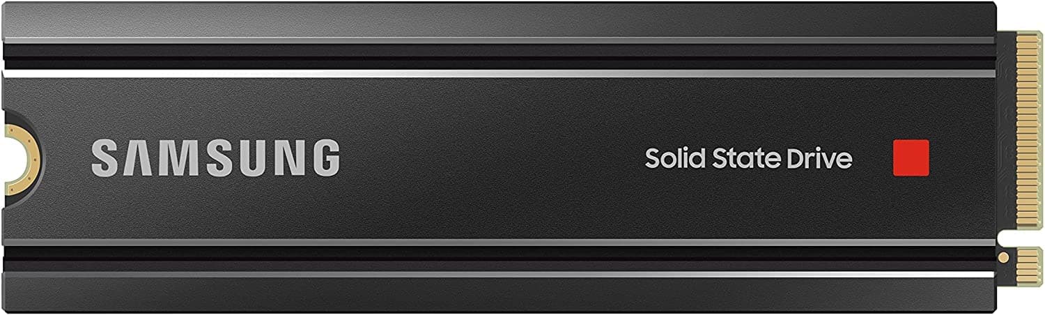 Samsung 980 PRO NVMe M.2 SSD mit Heatsink, 1 TB, PCIe 4.0, 7.000 MB/s Lesen, 5.000 MB/s Schreiben, Interne SSD mit Kühlkörper für Konsolen-Gaming, MZ-V8P1T0CW Bild 2
